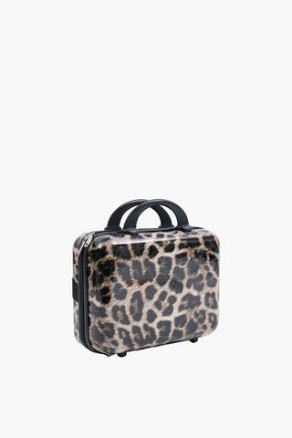 Hardcover Leopard Cosmetic Travel Case