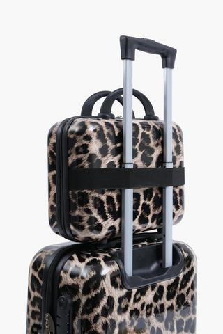 Hardcover Leopard Cosmetic Travel Case