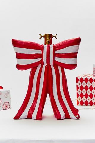 Stripe Bow Tree Stand, 35x43cm