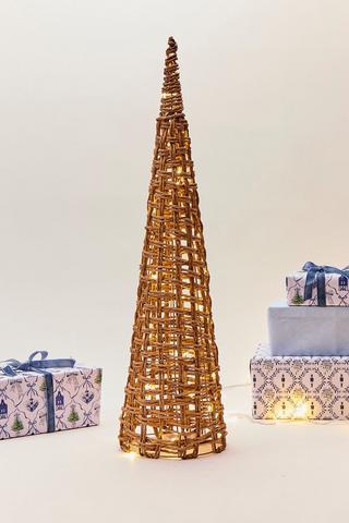 Led Weave Cone Christmas Tree, 80cm