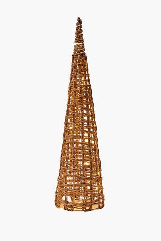 Led Weave Cone Christmas Tree, 80cm