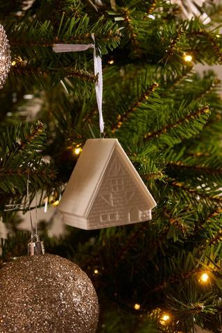 Christmas Hanging House, 6x6cm