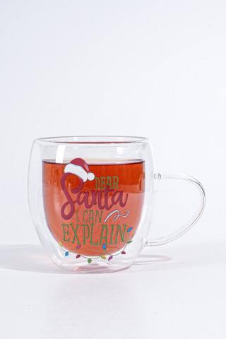 Christmas Double Wall Script Mug