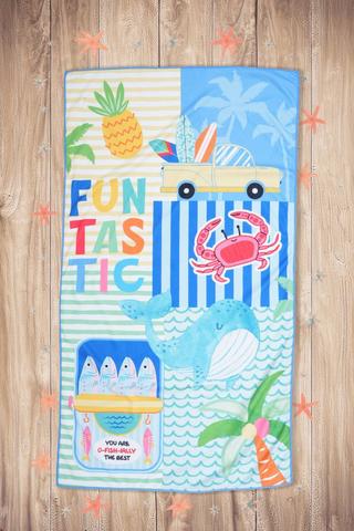 Ocean Fun Beach Towel, 70x130cm