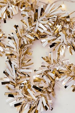 2 Tone Thick Tinsel, 2m