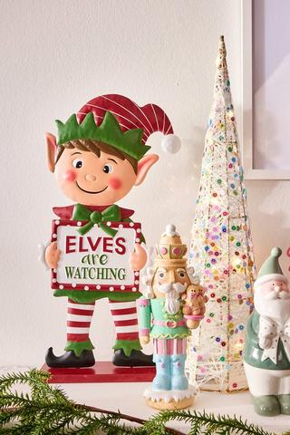 Elves Watching Statue, 19x41cm