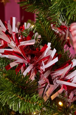 2 Tone Thick Christmas Tinsel, 2m