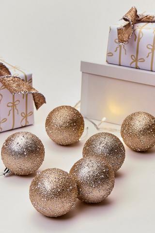 6 Pack Glitter Buables, 8cm