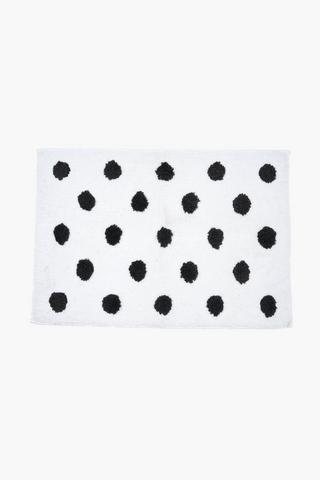 Cotton Dotted Bath Mat, 50x80cm