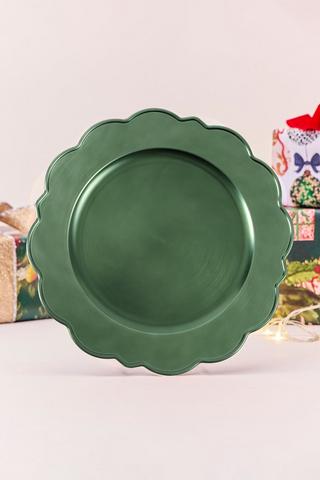Christmas Scallop Underplate
