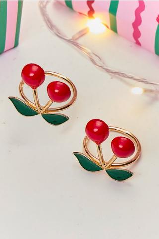 2 Pack Cherry Napkin Rings
