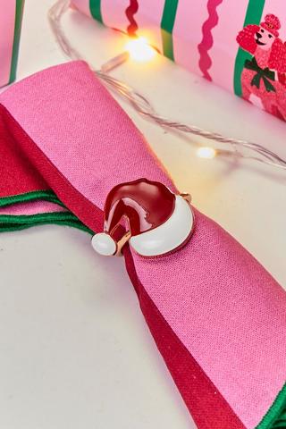2 Pack Santa Hat Napkin Rings