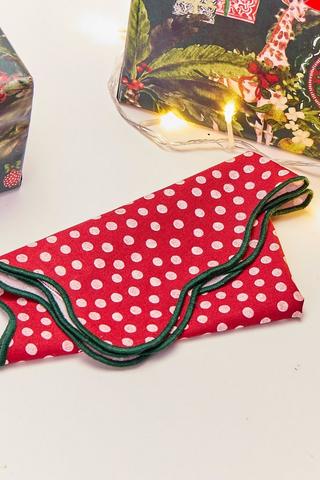 Christmas Polka Dot Napkin