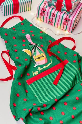 Christmas Prosecco Apron