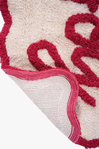 Christmas Scalloped Joy Bath Mat, 50x80cm