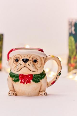 Christmas Pug Mug