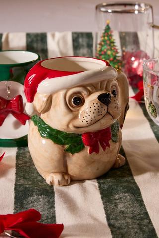 Christmas Pug Mug
