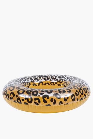 Inflatable Leopard Pool Ring, 90cm