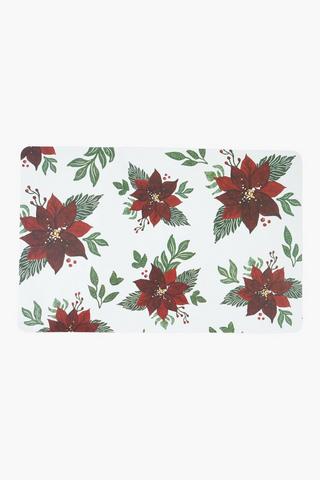 Christmas Poinsettia Placemat