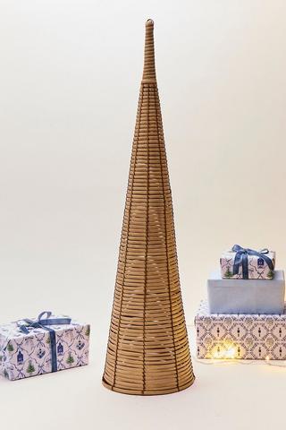 Woven Cone Christmas Tree, 1m