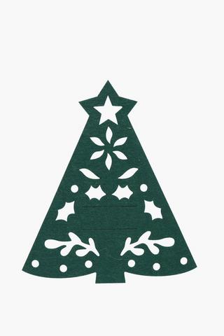 Christmas Tree Felt Cutlery Holder