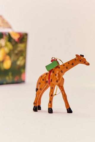 Christmas Hanging Giraffe Pressie, 9x7.5cm