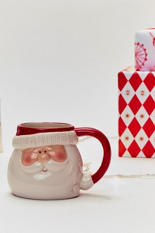 Santa Stoneware Mug