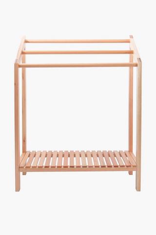 Saligna Wooden Towel And Shoe Rack