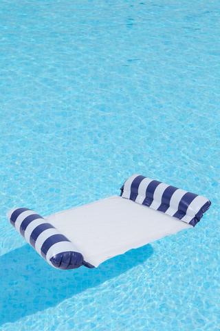 Inflatable Mesh Stripe Pool Chair