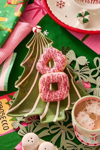 Tree Shape Ceramic Platter