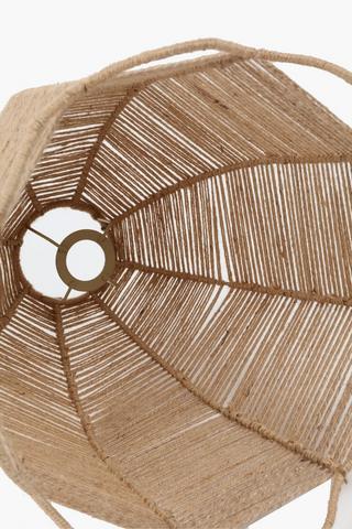 Woven Jute Wave Pendant, 38x37cm