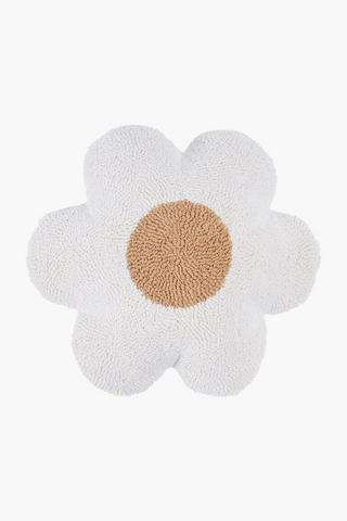 Textured Shaped Daisy Cushion, 45cm