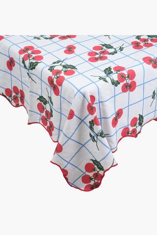 Tomato Printed Tablecloth, 135x230cm
