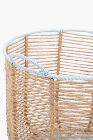 Mini Jute Laundry Basket, D47xh38cm