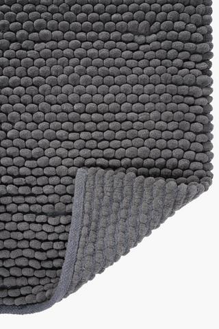 2 Piece Cotton Bobble Bath Mat Set