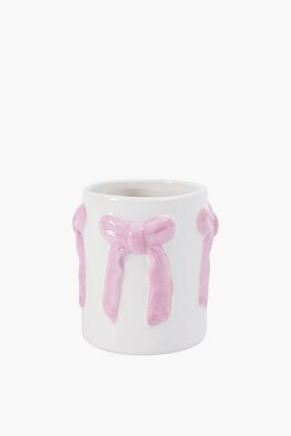 Ceramic Large Bow Bath Tumbler