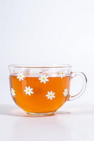 Daisy Glass Mug, 400ml