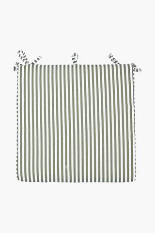 Stripe Cotton Chair Pad, 40x40cm