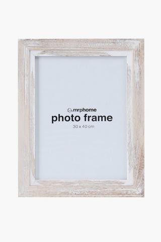 Washed Light Wood Frame, 30x40cm
