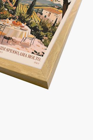 Framed Dolce Niente Canvas, 30x40cm