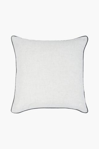 Plain Piping Detail Scatter Cushion Cover, 60x60cm