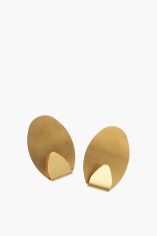Oval Stainless Steel Designer Hooks, Medium