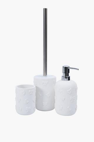 Polyresin Embossed Bow Dispenser