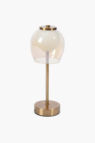 Glass Rechargeable Lamp Set, 9x20cm
