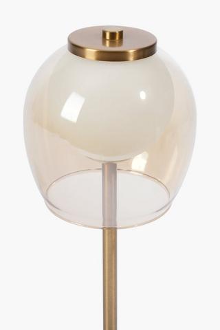 Glass Rechargeable Lamp Set, 9x20cm