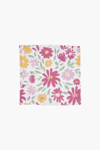 4 Pack Waffle Floral Cotton Swabs