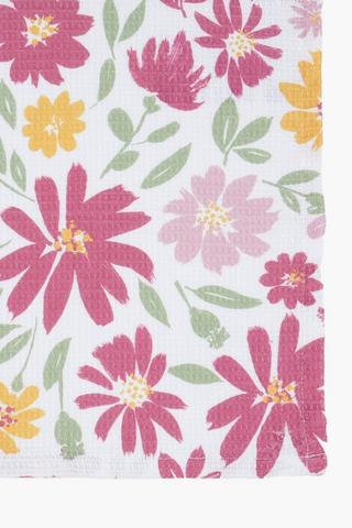 4 Pack Waffle Floral Cotton Swabs