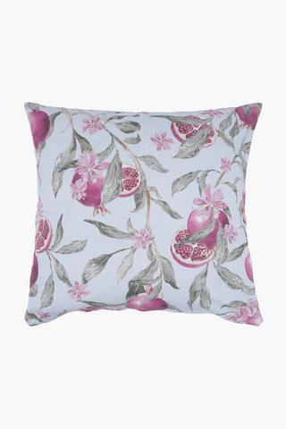 Printed Pomegranate Scatter Cover Only, 60x60cm
