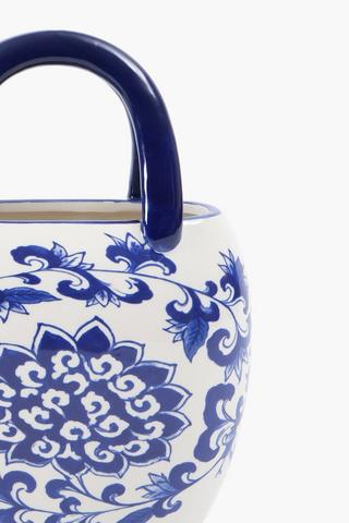 Ceramic Delft Handbag Vase, 19.5x26.5cm