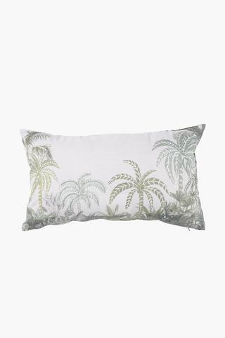 Printed Palm Trees Scatter Cushion, 30x50cm